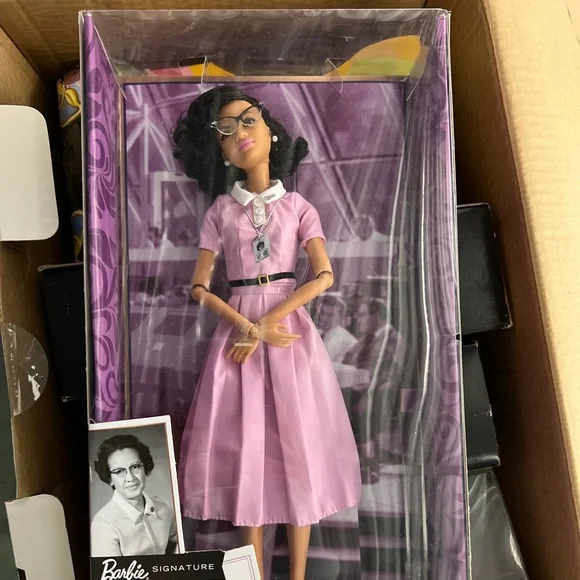 NEW Barbie Inspiring women Katherine Johnson Doll NASA PHYSICIST  MATHEMATICIAN